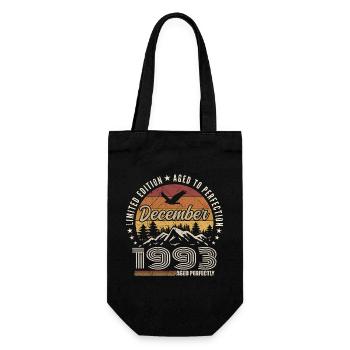 December 1993 Original Edition December Gift - Gift Bag for Bottles - black - Front