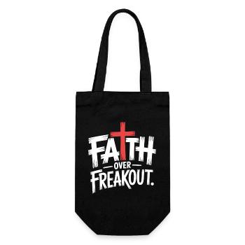 Faith Over Freakout Faith Jesus - Gift Bag for Bottles - black - Front