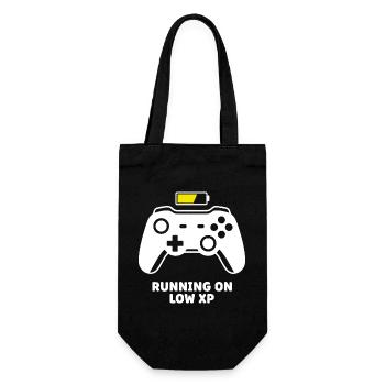 Running on Low XP Controller - Geschenkbeutel für Flaschen - Schwarz - Vorne