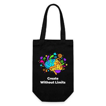 Creative brain art without limits - Gift Bag for Bottles - black - Front