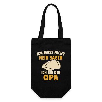 Je n’ai pas besoin de dire non, je suis grand-père - Sac à bouteille - noir - Devant