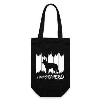 German Shepherd - Gift Bag for Bottles - black - Front