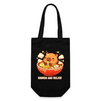 Ramen and Relax - Gift Bag for Bottles - black - Front