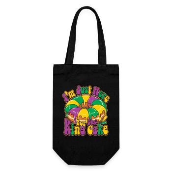 King Cake Mardi Gras - Geschenkbeutel für Flaschen - Schwarz - Vorne