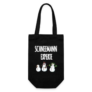 Expert en bonhommes de neige - Sac à bouteille - noir - Devant