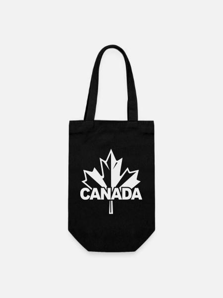 Kanada Ahornblatt Logo - Geschenkbeutel für Flaschen - Schwarz