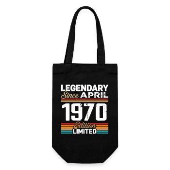 Cadeau Anniversaire Avril 1970 Rétro Avril 1970 - Sac à bouteille - noir - Devant