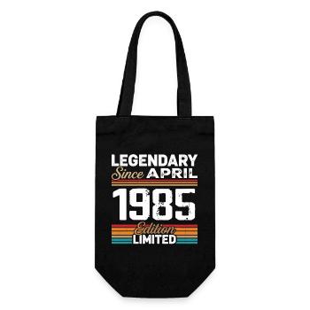Cadeau Anniversaire Avril 1985 Rétro Avril 1985 - Sac à bouteille - noir - Devant