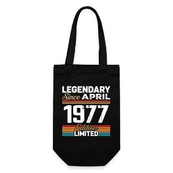 Cadeau Anniversaire Avril 1977 Rétro Avril 1977 - Sac à bouteille - noir - Devant