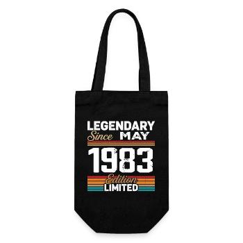 Mai 1983 Vintage Mai 1983 Retro Mai 1983 - Sac à bouteille - noir - Devant