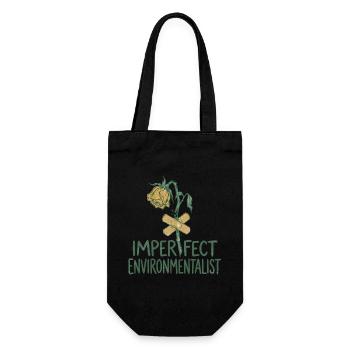 Broken Flower - Gift Bag for Bottles - black - Front