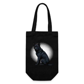 Black German Shepherd German Shepherd Owner - Gift Bag for Bottles - black - Front