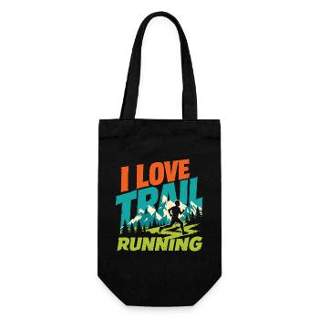 I Love Trail Running - Gift Bag for Bottles - black - Front