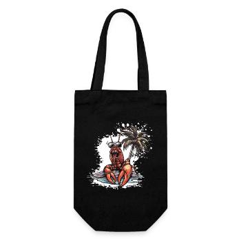 Lobster Crab Summer Holiday - Gift Bag for Bottles - black - Front