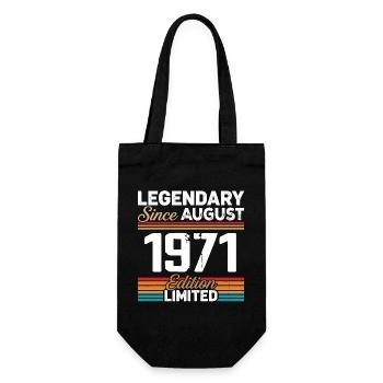 Légendaire Depuis Août 1971 Vintage Rétro - Sac à bouteille - noir - Devant