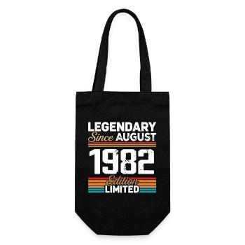 Légendaire Depuis Août 1982 Vintage Rétro - Sac à bouteille - noir - Devant