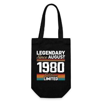 Légendaire Depuis Août 1980 Vintage Rétro - Sac à bouteille - noir - Devant