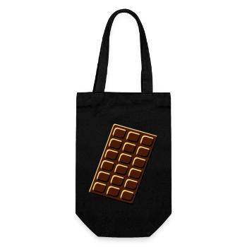 chocolate - Gift Bag for Bottles - black - Front