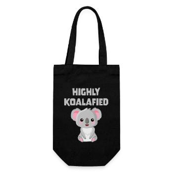 Highly Koalafied - Gift Bag for Bottles - black - Front