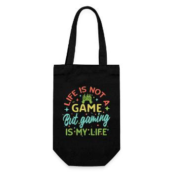 Le jeu vidéo est ma vie – Pas un jeu de vie - Sac à bouteille - noir - Devant