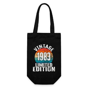 Année de naissance 1983 Vintage Limited Edition Retro - Sac à bouteille - noir - Devant