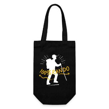 100% rando ! pour les meilleurs randonneurs ! - Sac à bouteille - noir - Devant