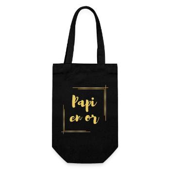PAPI EN OR - Sac à bouteille - noir - Devant