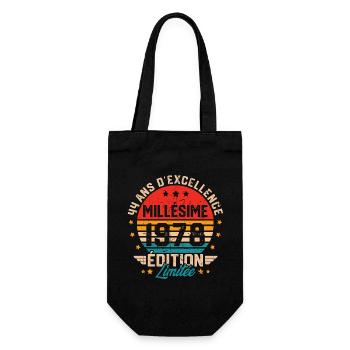Cadeau d'anniversaire 44 ans millésime 1978 - Sac à bouteille - noir - Devant