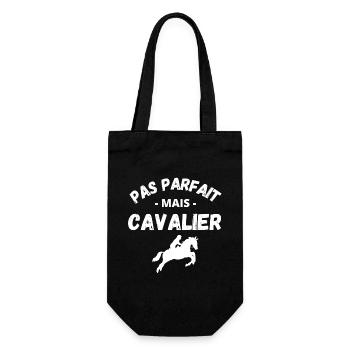 équitation, fan d'équitation, passionné de chevaux - Sac à bouteille - noir - Devant