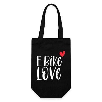 E-Bike Bike Vintage E Bike Battery Gift - Gift Bag for Bottles - black - Front