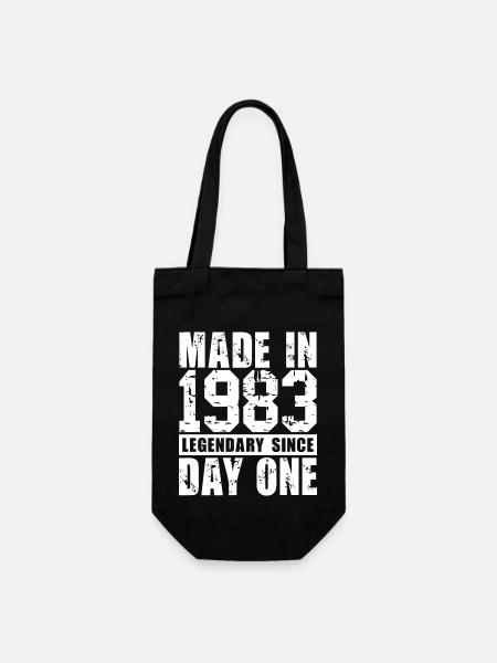 Fabriqué en 1983, légendaire depuis le premier jour - Sac à bouteille - noir
