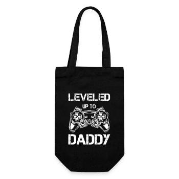 Promoted to Papa Papa's best shot Switzerland - Gift Bag for Bottles - black - Front
