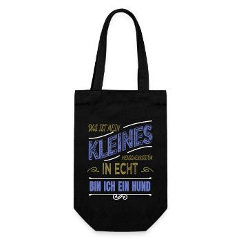 geburtstag bluthund spruch geburtstagsgeschenk - Geschenkbeutel für Flaschen - Schwarz - Vorne