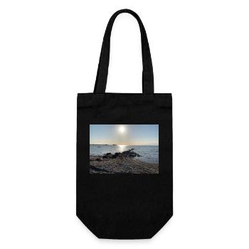 Baltic Sea with sun - Gift Bag for Bottles - black - Front