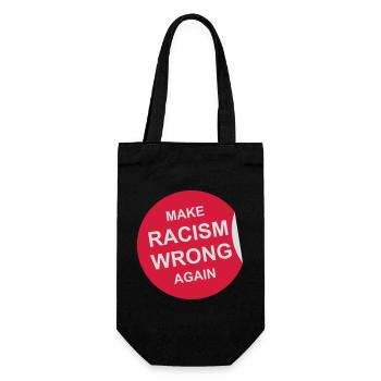 make racism wrong again - Gift Bag for Bottles - black - Front