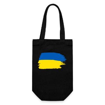 Ukraine - Geschenkbeutel für Flaschen - Schwarz - Vorne