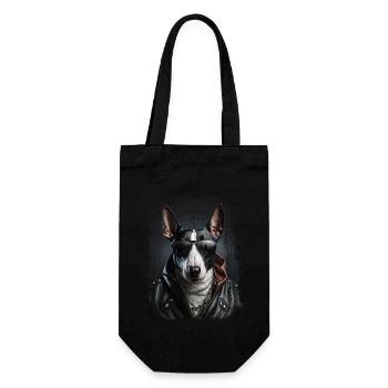 cool Bull Terrier - Gift Bag for Bottles - black - Front