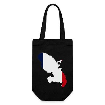 Carte de la Martinique - Sac à bouteille - noir - Devant