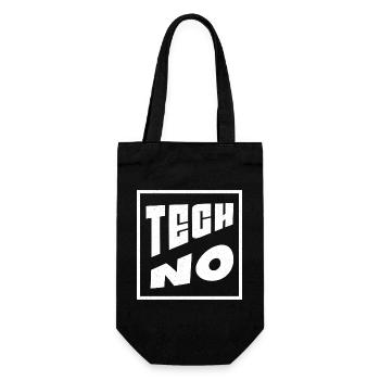 Musique techno art design pour raver, festival EDM - Sac à bouteille - noir - Devant
