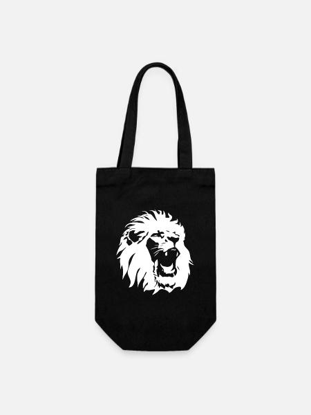 Lion's head - Gift Bag for Bottles - black