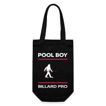 Billiards snooker Billiards player Pool boy pool - Gift Bag for Bottles - black - Front
