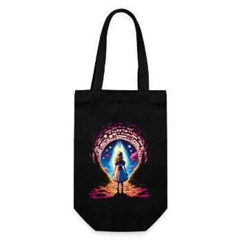 Portal To Wonderland - Gift Bag for Bottles - black - Front