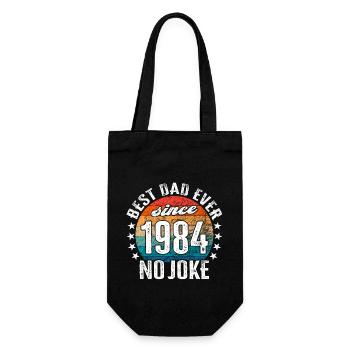 Meilleur papa du monde depuis 1984 Pas de blague - Sac à bouteille - noir - Devant