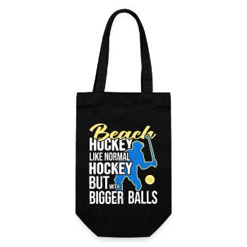 Beach Hockey Beach Hockey Player ProBeachHockey - Gift Bag for Bottles - black - Front