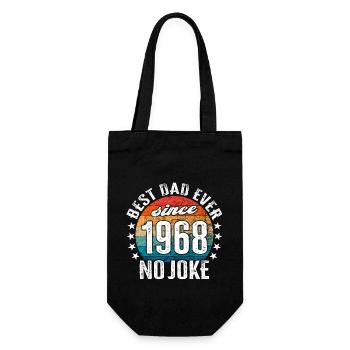 Meilleur père du monde depuis 1968 Pas de blague - Sac à bouteille - noir - Devant