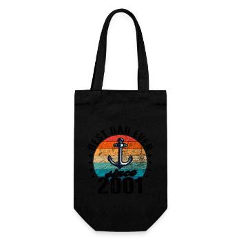 Meilleur père du monde depuis 2001 présentateur - Sac à bouteille - noir - Devant