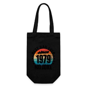 Best dad in the world since 1979 Father's Day - Gift Bag for Bottles - black - Front