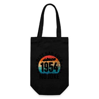 Best dad in the world since 1954 Father's Day - Gift Bag for Bottles - black - Front