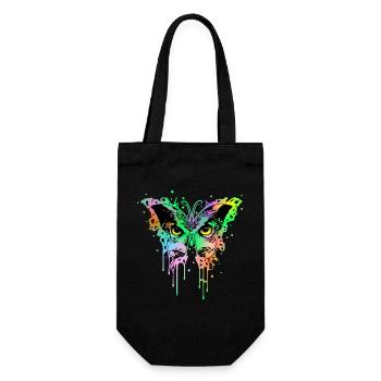 Hibou Papillon 1 - Sac à bouteille - noir - Devant