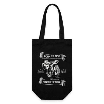 Born To Ride MC Motorrad Design - Geschenkbeutel für Flaschen - Schwarz - Vorne